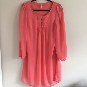 Sheer Peach Blouse
